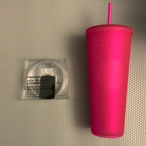 NEW STARBUCKS PINK STUDDED TUMBLER W SIPPY LID 💓